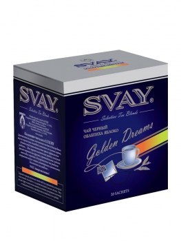 Чай черный Svay Golden Dreams (Голден Дримс), упаковка 20 саше по 2 г