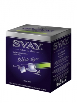 Чай зеленый улун Svay White Tiger (Белый тигр), упаковка 20 саше по 2 г