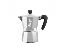 Кофеварка гейзерная Bialetti Aeternum Allegra SILVER (3 чашки)